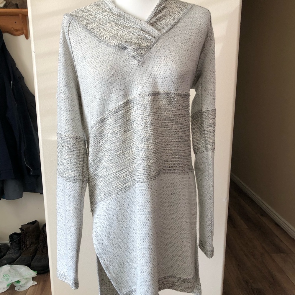 Maurice’s long length sweater with hood!
